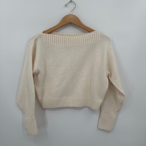& Other Stories Sweaters - Los Angeles Atelier & Other Stories Ivory Boat Neck Sweater Size XS